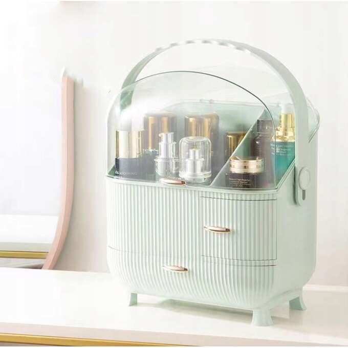 Organizér na šperky a kozmetiku svetlozelený