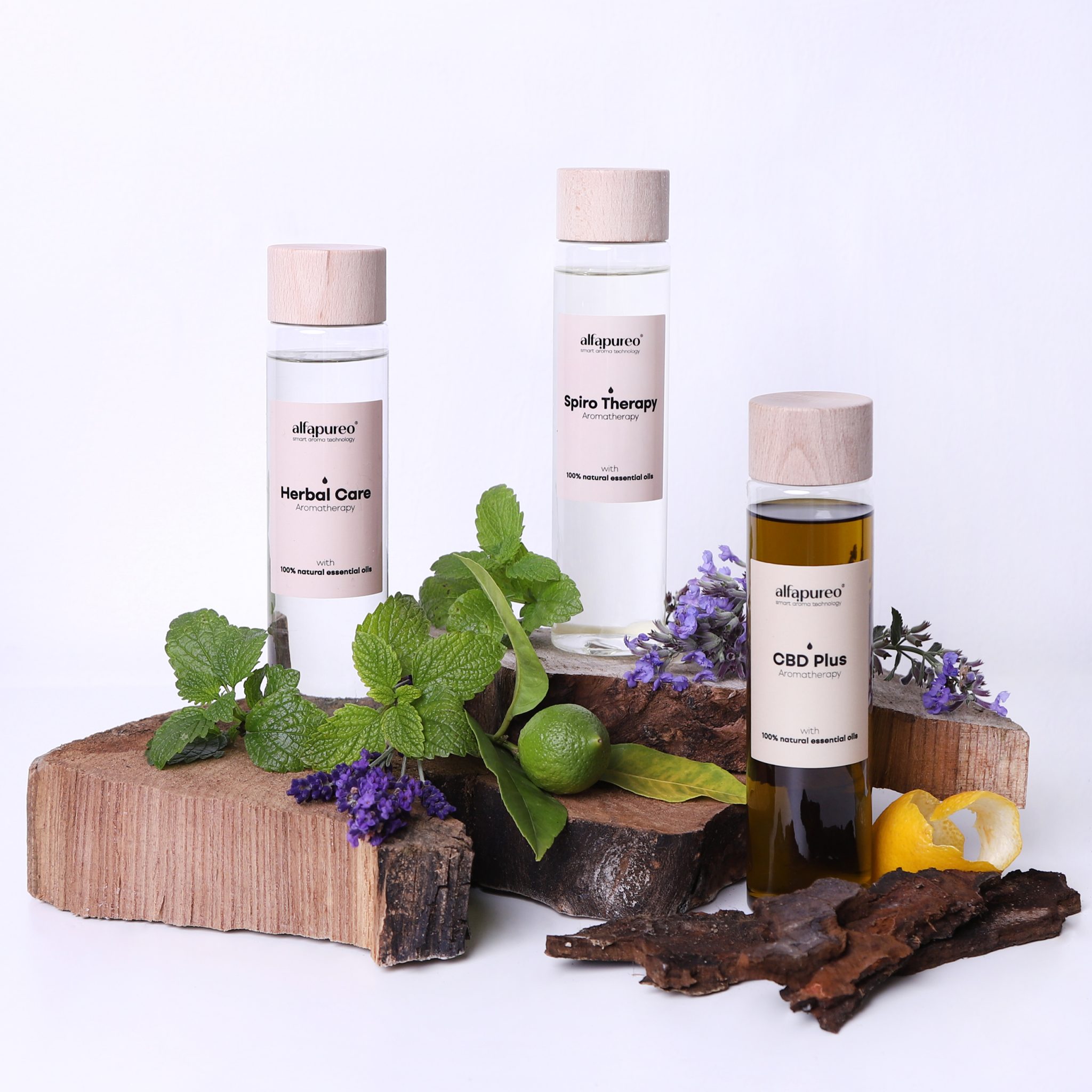 New Aroma difuzér Tower silver + 200 ml Spiro Therapy s obsahom 100%-ne prírodných silíc