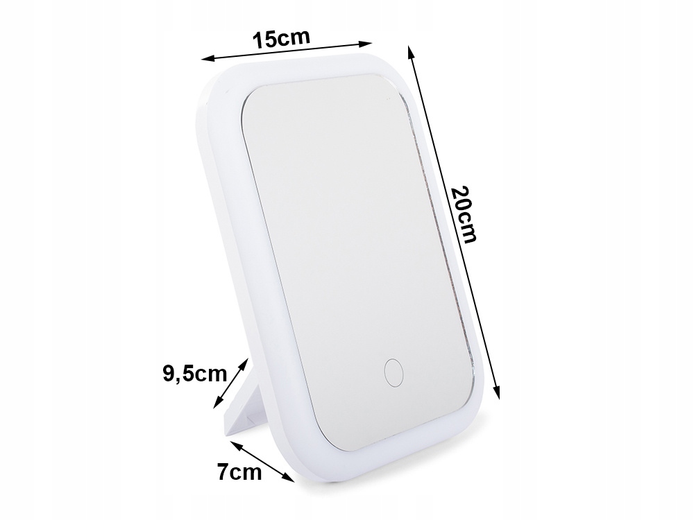 Verk Kozmetické zrkadlo s LED osvetlením 15x20cm