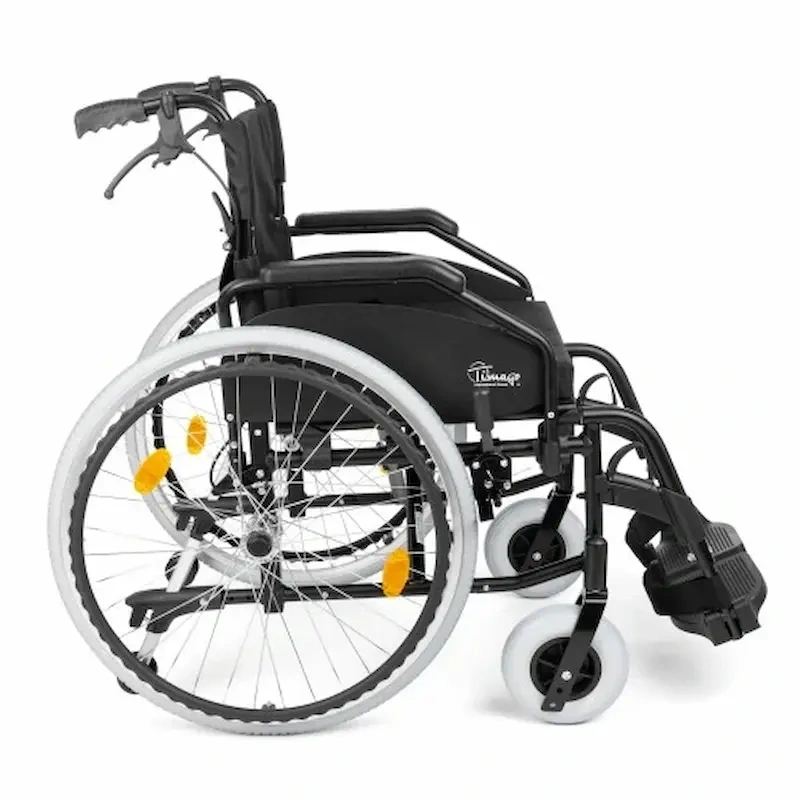 Timago EVERYDAY-TIM T101 odľahčený invalidný vozík šírka 43cm, čierny, pevné kolesá