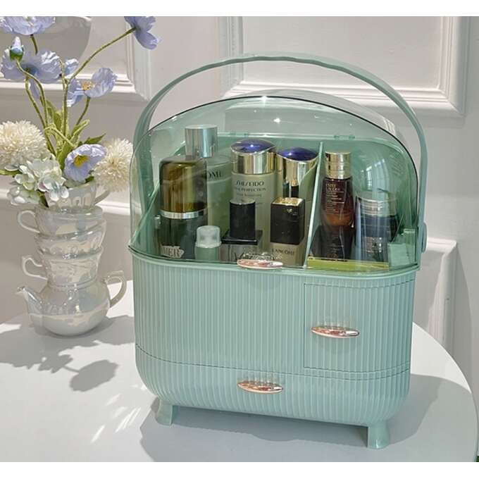 Organizér na šperky a kozmetiku svetlozelený