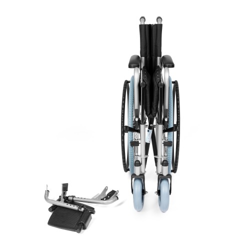 Invalidný vozík BASIC H011 – oceľový, 43 cm