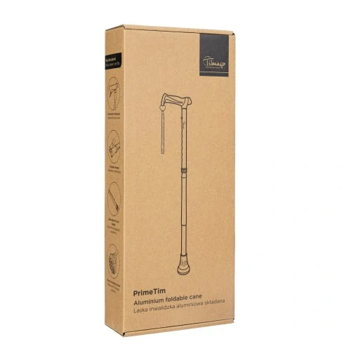 Vychádzková skladacia palica PRIMETIM ružová