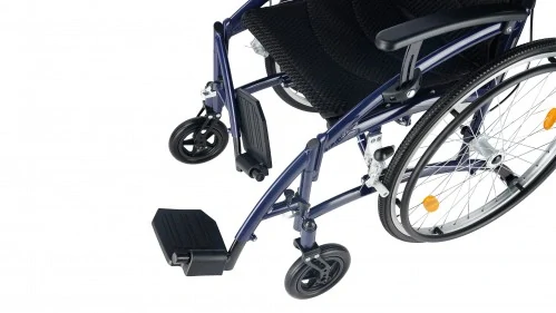 Timago ľahký invalidný vozík EXCLUSIVE-TIM LIGHT, šírka 46cm, modrý, pevné kolesá