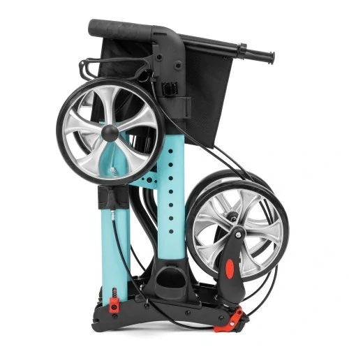 Odľahčené 4-kolesové chodítko YOLA tyrkysové, 136 kg