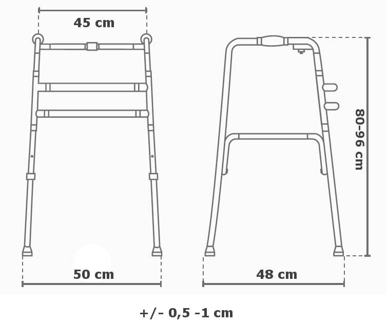 Chodítko pevné skladacie JMC-C 3201
