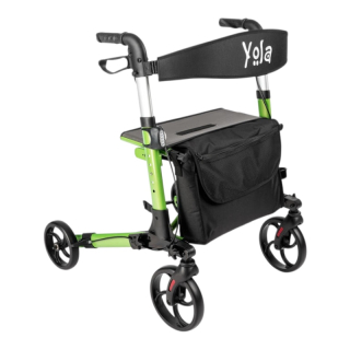 Chodítko štvorkolesové skladacie YOLA RA883 zelené