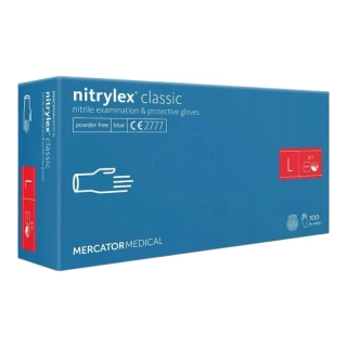 Mercator Simple vinyl jednorázové vinylové rukavice, nepúdrované veľkosť L