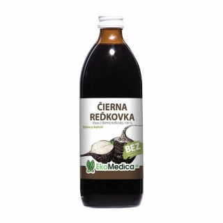 EkoMedica Čierna reďkovka 100% šťava 500 ml