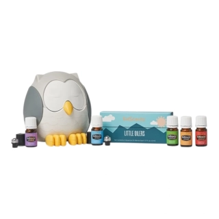 Young Living Prémiová sada esenciálnych olejov pre deti s difuzérom Sovie pierko 5x5ml