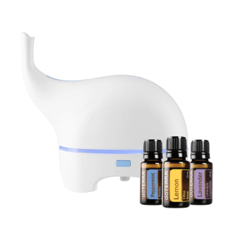 Zdravko Relax difuzér Little Ellie + DoTERRA Trio esenciálnych olejov 3x5ml