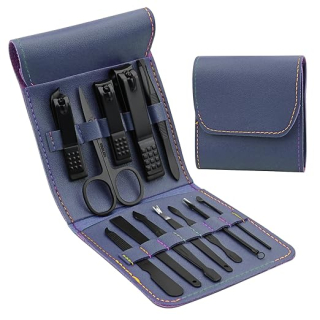 Manikúrny set pánsky 12 dielny modrý