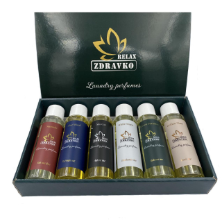 Zdravko Relax - parfémy na pranie 6x100 ml darčekové balenie