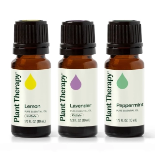 Plant Therapy Trio esenciálnych olejov citrón, levanduľa, mäta 3x10 ml