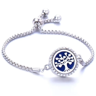 Aroma difúzny náramok strom so srdiečkami zaťahovací + Doterra wild orange 5ml