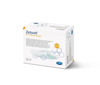 Zetuvit Plus Silicone Border kompres sterilný 10x10 cm, 1x10 ks