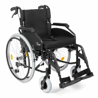 Timago EVERYDAY-TIM T101 odľahčený invalidný vozík šírka 46cm, čierny, pevné kolesá