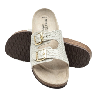 Sandále ortopedické č.38 T92 PROTETIKA croco-smotanová