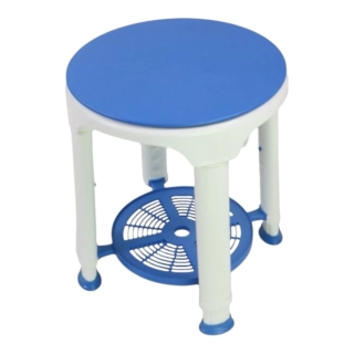 Otočná sprchová stolička pre seniorov RYAN, nosnosť 150 kg