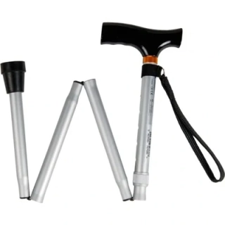 Skladacia hliníková palica s pútkom RF-520/C sivá