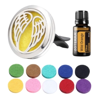 Aróma difuzér do auta anjelské krídla + doTERRA Wild orange 5ml