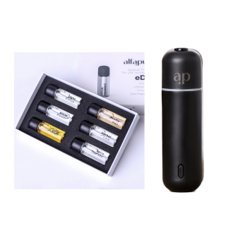 AlfaPureo eDrive – inteligentný difuzér do auta black + 6ks aroma olejov